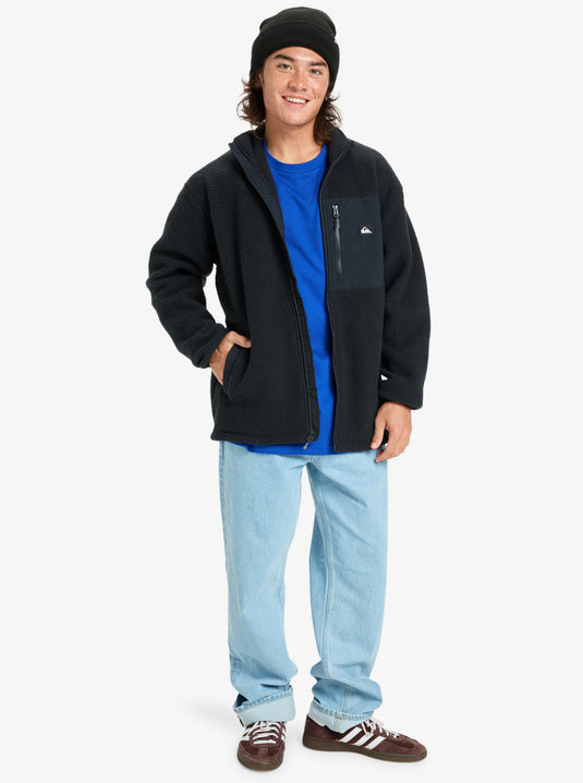 Quiksilver Men's Clean Coast Full Zip Fleece Black EQYPF03066-KVJ0