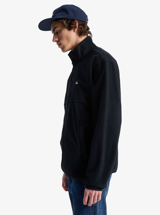 Quiksilver Mens' No Destination Full Zip Fleece Black EQYPF03071-KVJ0