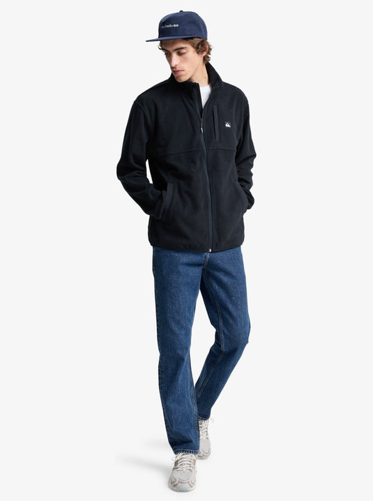 Quiksilver Mens' No Destination Full Zip Fleece Black EQYPF03071-KVJ0