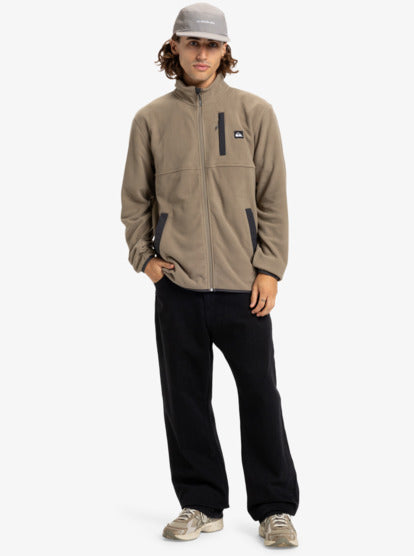 Load image into Gallery viewer, Quiksilver Men&#39;s No Destination Full Zip Fleece Fallen Rock EQYPF03071-TZC0
