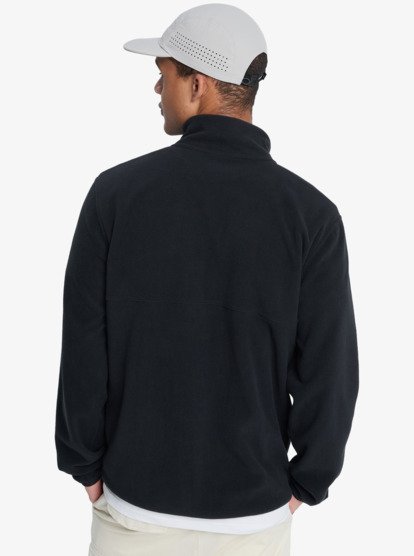 Quiksilver Men's No Destination Hs Half Opening With Snaps Micro Fleece Black EQYPF03072_KVJ0