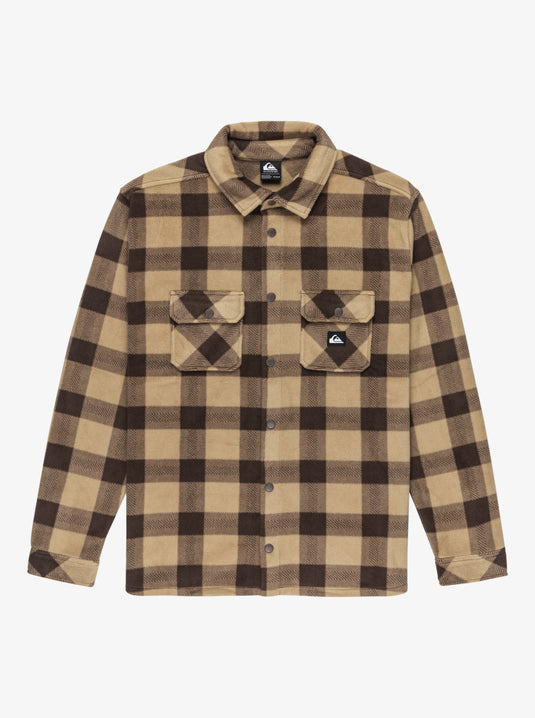 Quiksilver Men's Bering Strait Check Long Sleeve Check Shirt Sponge Northsea Plaid EQYPF03075-TKP6