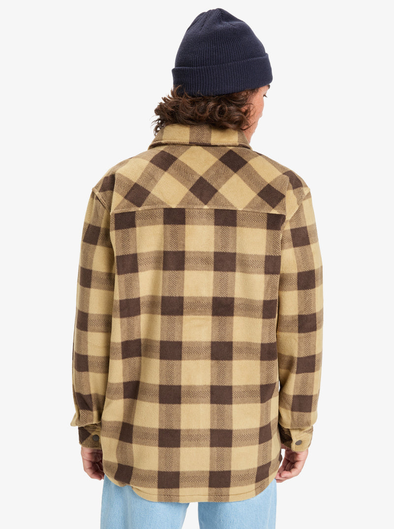 Load image into Gallery viewer, Quiksilver Men's Bering Strait Check Long Sleeve Check Shirt Sponge Northsea Plaid EQYPF03075-TKP6
