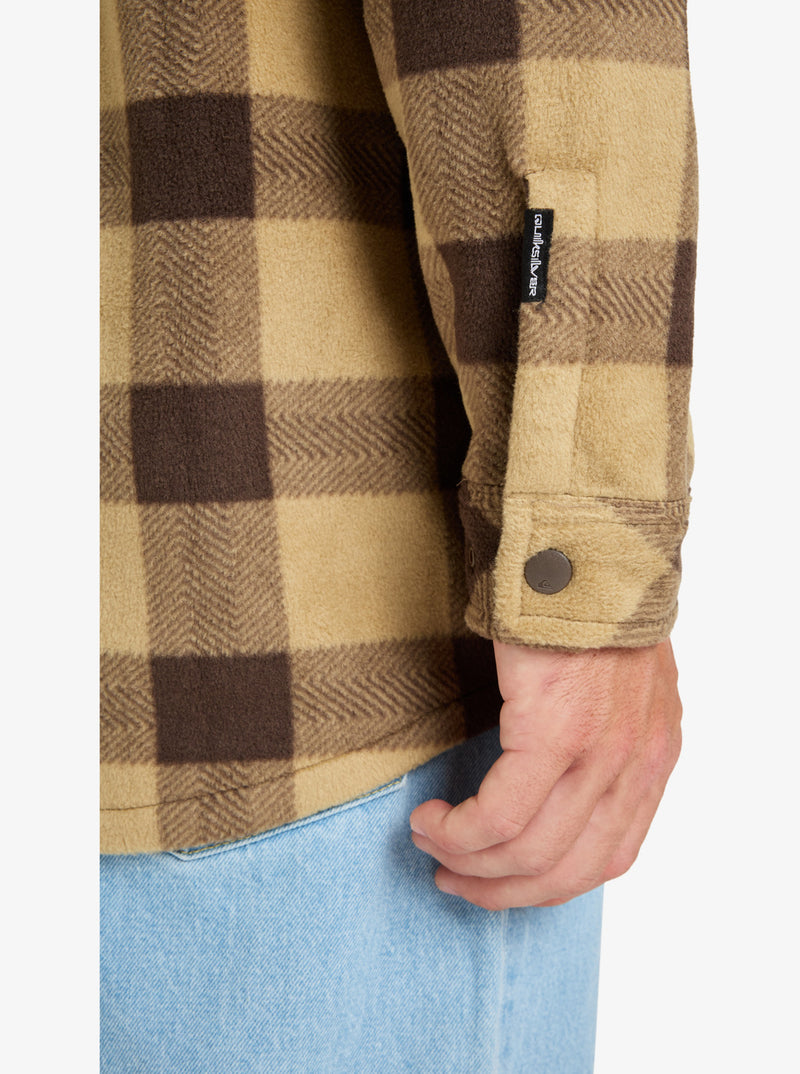 Load image into Gallery viewer, Quiksilver Men's Bering Strait Check Long Sleeve Check Shirt Sponge Northsea Plaid EQYPF03075-TKP6
