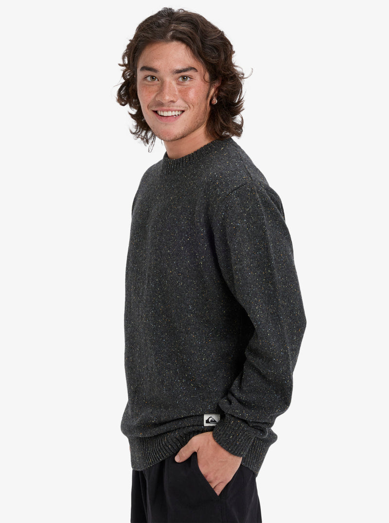Load image into Gallery viewer, Quiksilver Men&#39;s Slow Song Neppy Jumper Tarmac EQYSW03325-KTA0
