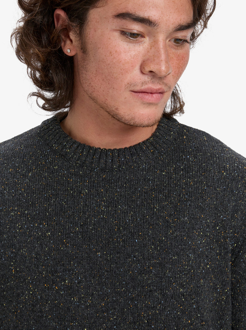 Load image into Gallery viewer, Quiksilver Men&#39;s Slow Song Neppy Jumper Tarmac EQYSW03325-KTA0
