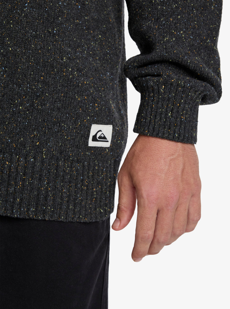 Load image into Gallery viewer, Quiksilver Men&#39;s Slow Song Neppy Jumper Tarmac EQYSW03325-KTA0
