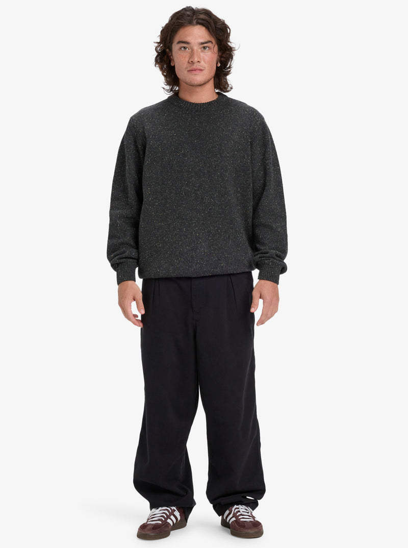 Load image into Gallery viewer, Quiksilver Men&#39;s Slow Song Neppy Jumper Tarmac EQYSW03325-KTA0
