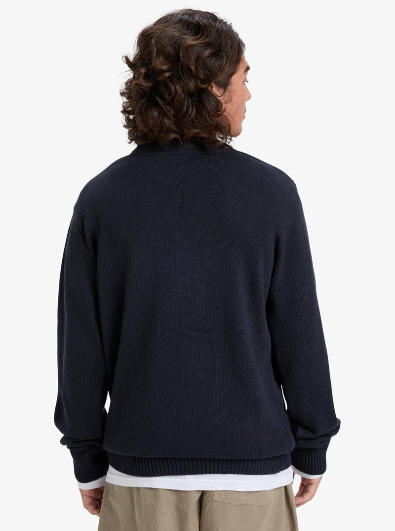 Load image into Gallery viewer, Quiksilver Men&#39;s Salt Water Jumper Sweatshirt Dark Navy EQYSW03326-KTP0
