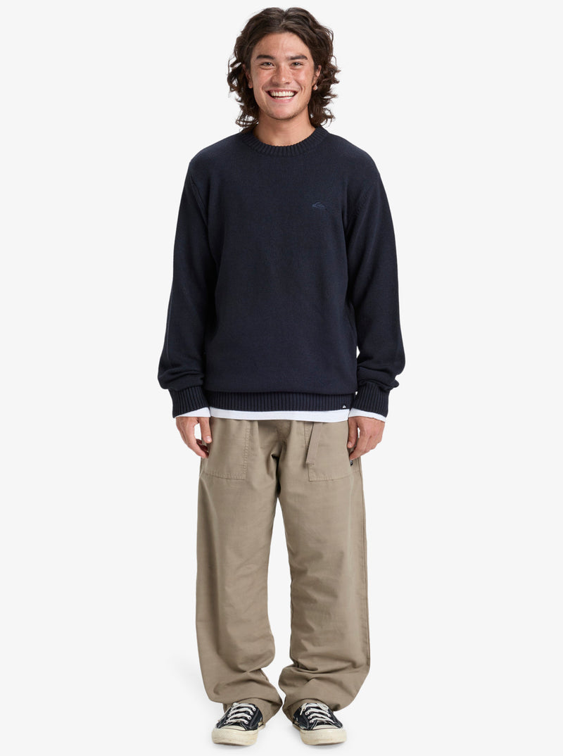 Load image into Gallery viewer, Quiksilver Men&#39;s Salt Water Jumper Sweatshirt Dark Navy EQYSW03326-KTP0
