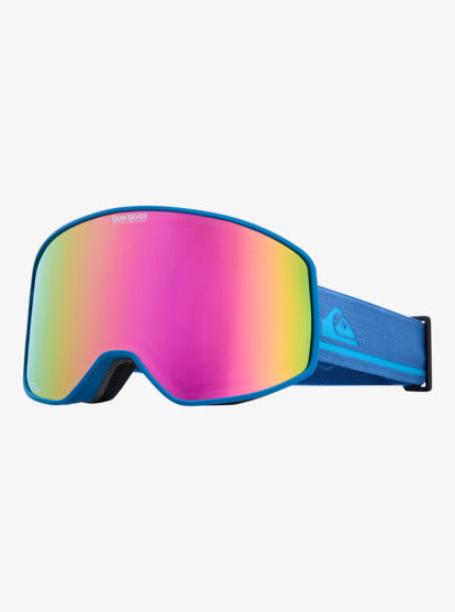 Load image into Gallery viewer, Quiksilver Men's Storm Mirror Lens S3 Goggles True Navy/Lpurple EQYTG03218-BRP0
