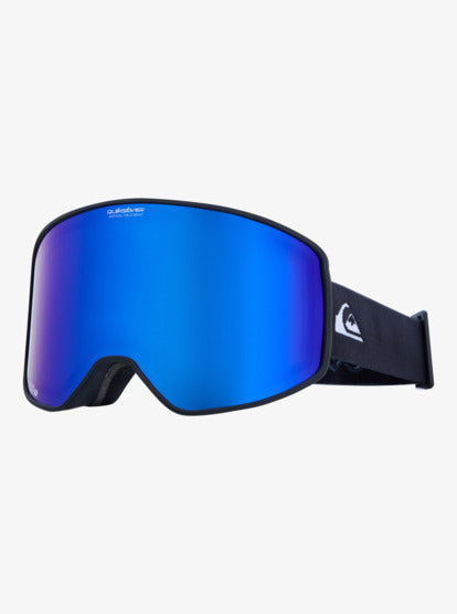 Load image into Gallery viewer, Quiksilver Men's Storm Ski/Snowboard Goggles Black/Black Clux Ml Blue S3 EQYTG03218-KSD0

