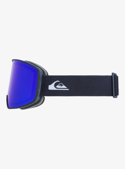 Load image into Gallery viewer, Quiksilver Men's Storm Ski/Snowboard Goggles Black/Black Clux Ml Blue S3 EQYTG03218-KSD0
