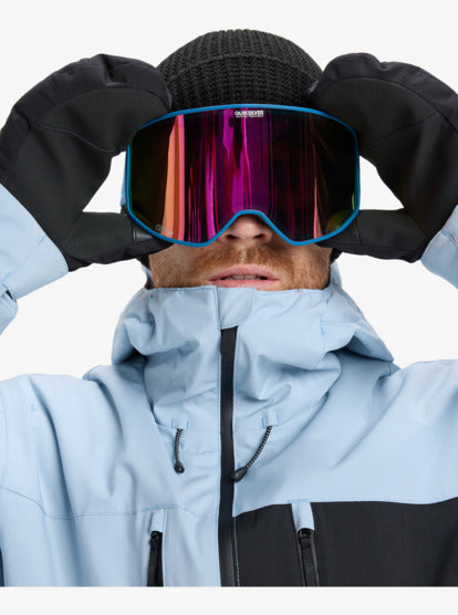 Load image into Gallery viewer, Quiksilver Men's Storm Mirror Lens S3 Goggles True Navy/Lpurple EQYTG03218-BRP0
