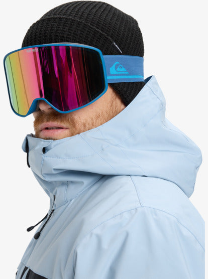 Load image into Gallery viewer, Quiksilver Men's Storm Mirror Lens S3 Goggles True Navy/Lpurple EQYTG03218-BRP0
