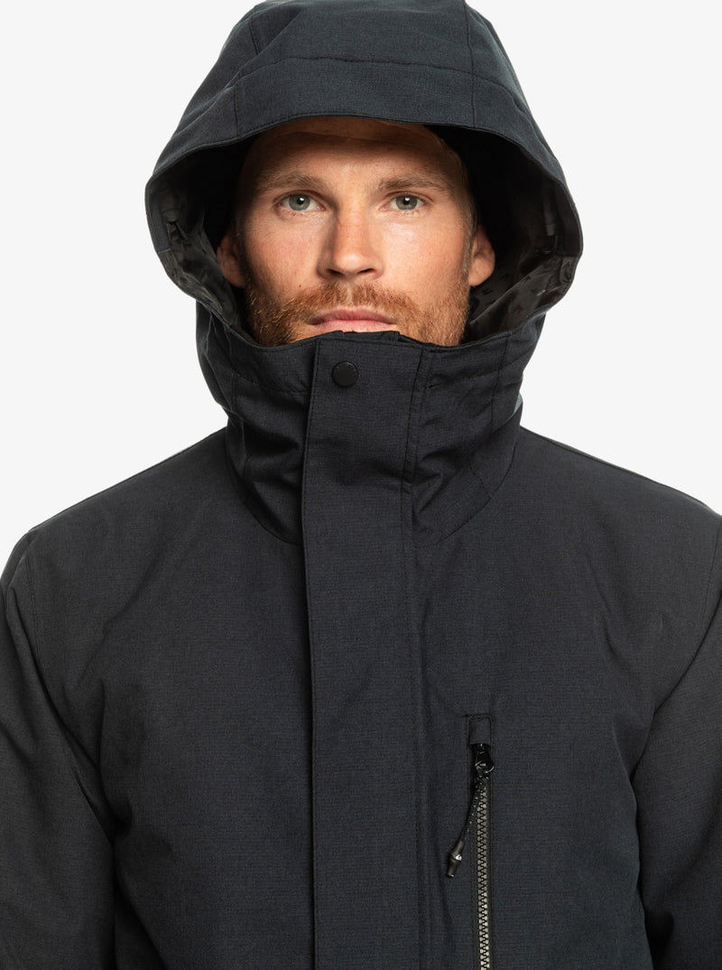 Load image into Gallery viewer, Quiksilver Mission Solid Insulated Snow Jacket True Black EQYTJ03266-KVJ0
