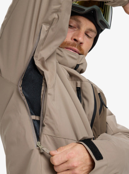 Load image into Gallery viewer, Quiklisver Men's Sycamore Solid 20K Technical Snow Jacket Fallen Rock EQYTJ03502-TZC0
