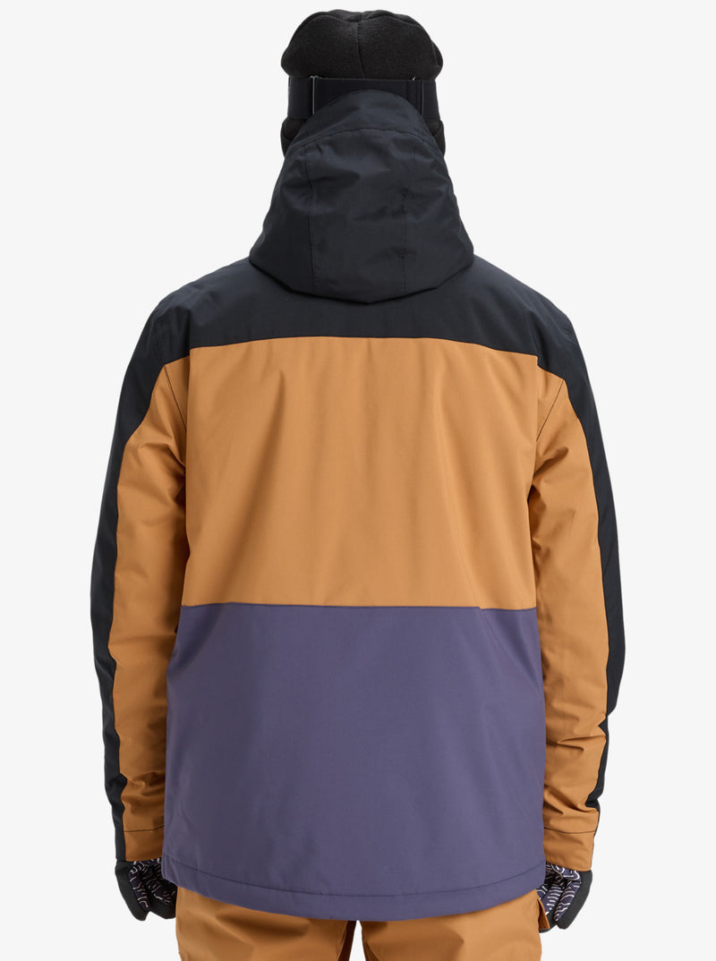 Load image into Gallery viewer, Quiksilver Men&#39;s Sycamore Block 20K Snow Jacket Almond EQYTJ03503-CMD0
