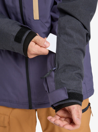 Quiksilver Men's Dawson Snow Jacket Graystone EQYTJ03510-KRB0