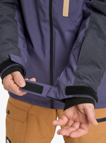 Load image into Gallery viewer, Quiksilver Men's Dawson Snow Jacket Graystone EQYTJ03510-KRB0
