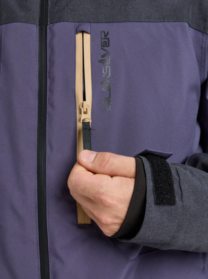 Load image into Gallery viewer, Quiksilver Men's Dawson Snow Jacket Graystone EQYTJ03510-KRB0
