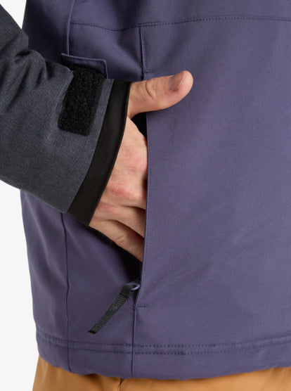 Load image into Gallery viewer, Quiksilver Men's Dawson Snow Jacket Graystone EQYTJ03510-KRB0
