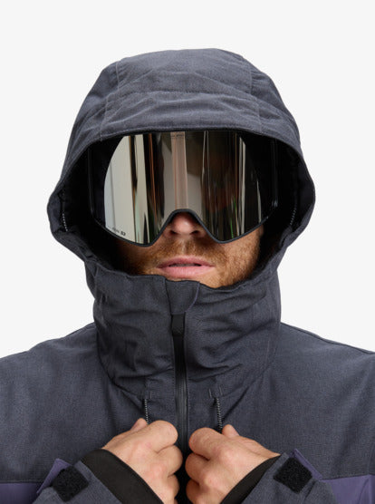 Load image into Gallery viewer, Quiksilver Men's Dawson Snow Jacket Graystone EQYTJ03510-KRB0
