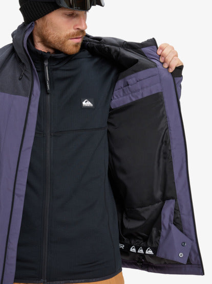 Load image into Gallery viewer, Quiksilver Men's Dawson Snow Jacket Graystone EQYTJ03510-KRB0
