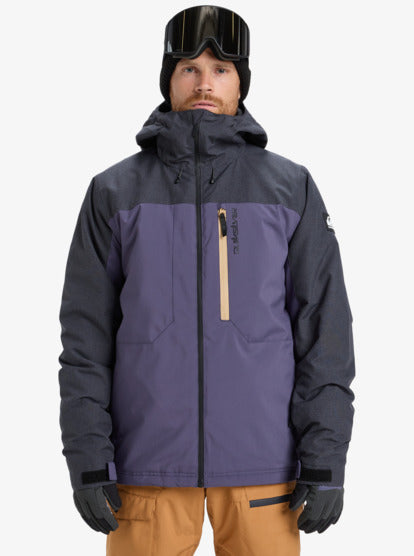 Quiksilver Men's Dawson Snow Jacket Graystone EQYTJ03510-KRB0