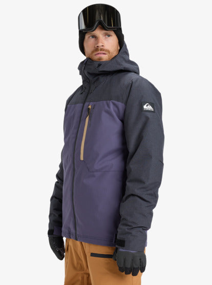 Quiksilver Men's Dawson Snow Jacket Graystone EQYTJ03510-KRB0