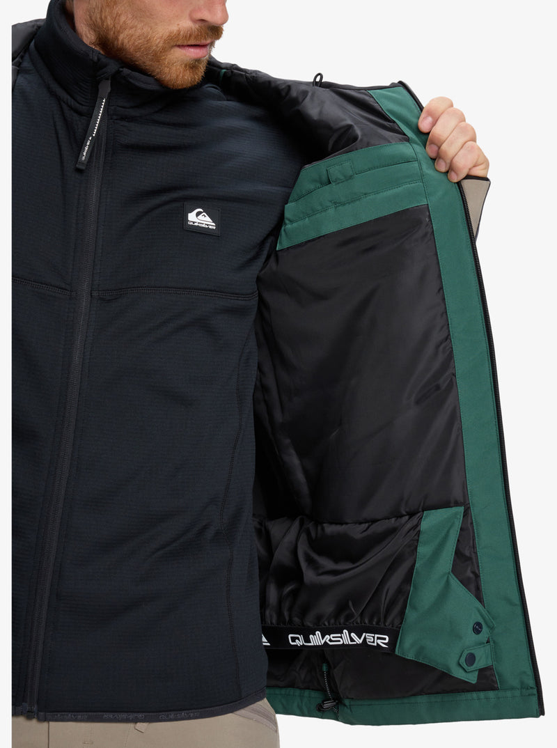 Load image into Gallery viewer, Quiksilver Men&#39;s Dawson Snow Jacket Trekking Green EQYTJ03510-TKR
