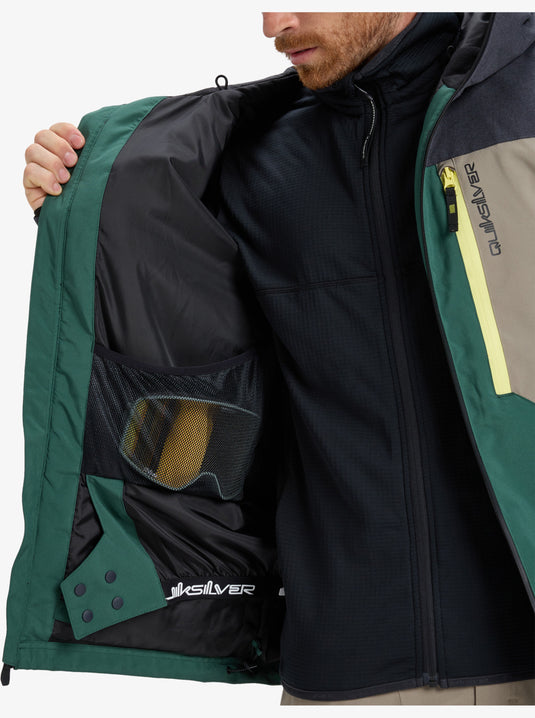 Quiksilver Men's Dawson Snow Jacket Trekking Green EQYTJ03510-TKR