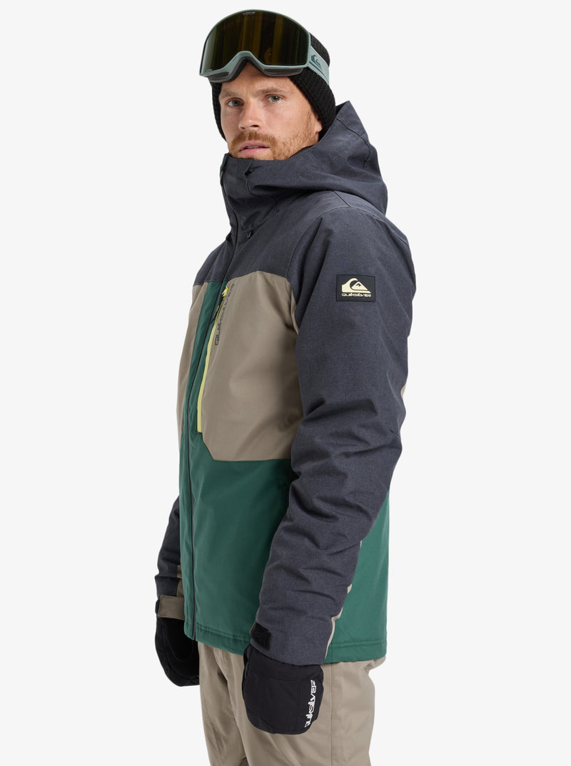 Load image into Gallery viewer, Quiksilver Men&#39;s Dawson Snow Jacket Trekking Green EQYTJ03510-TKR
