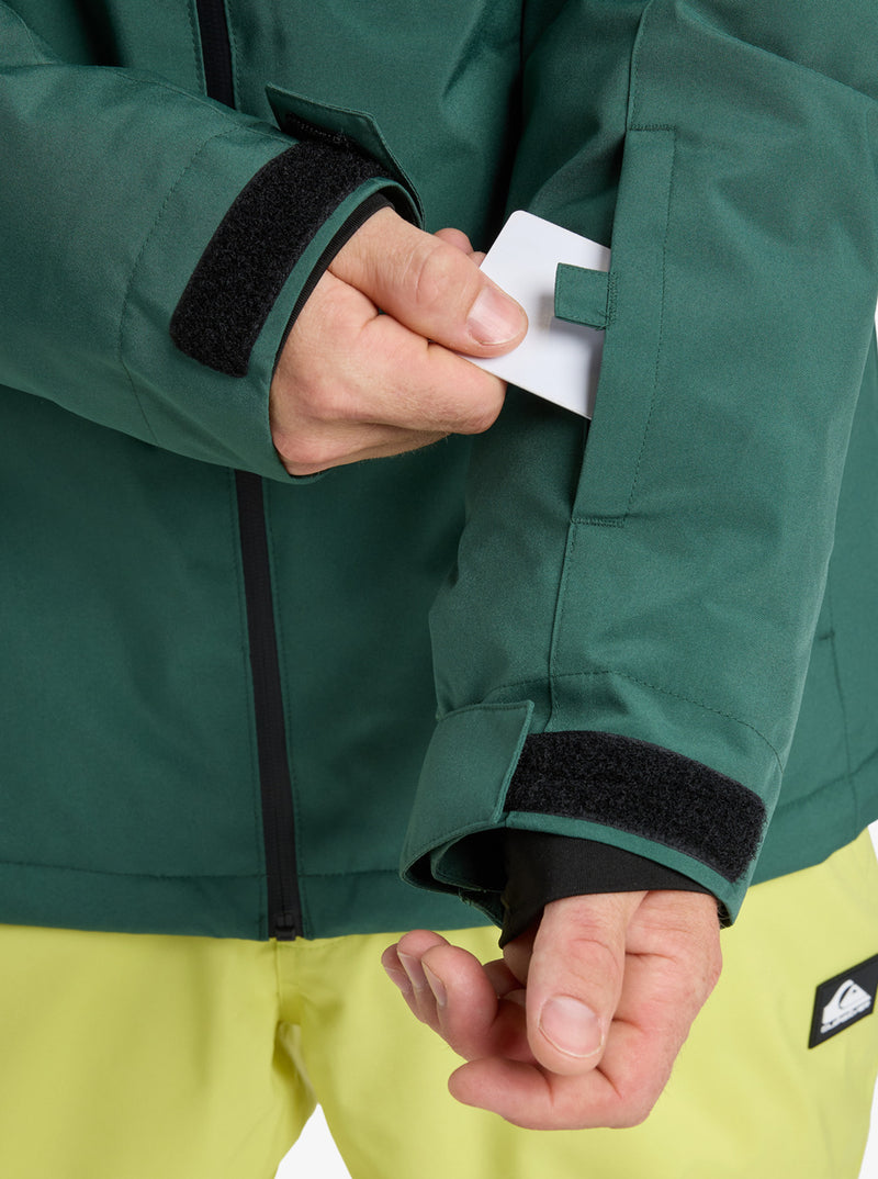 Load image into Gallery viewer, Quiksilver Titano Snow Jacket Trekking Green EQYTJ03513-TKR
