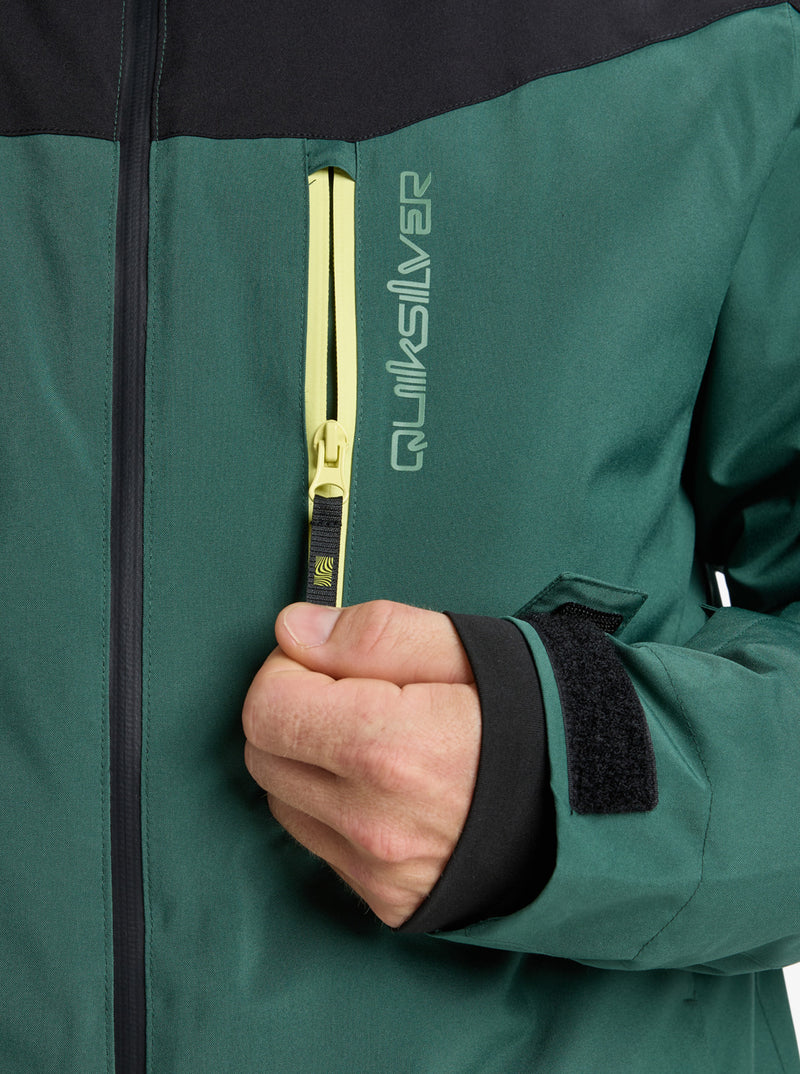 Load image into Gallery viewer, Quiksilver Titano Snow Jacket Trekking Green EQYTJ03513-TKR
