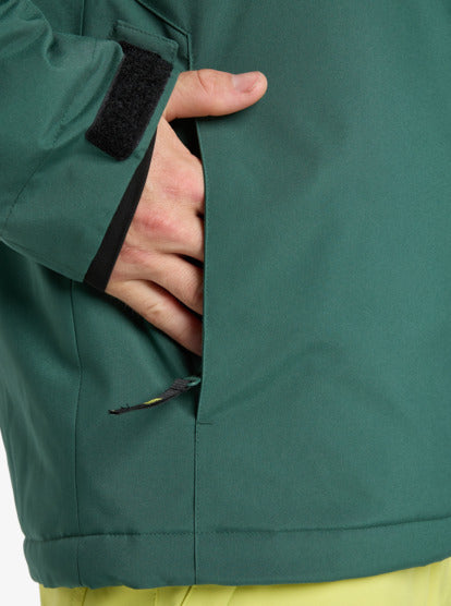 Load image into Gallery viewer, Quiksilver Titano Snow Jacket Trekking Green EQYTJ03513-TKR
