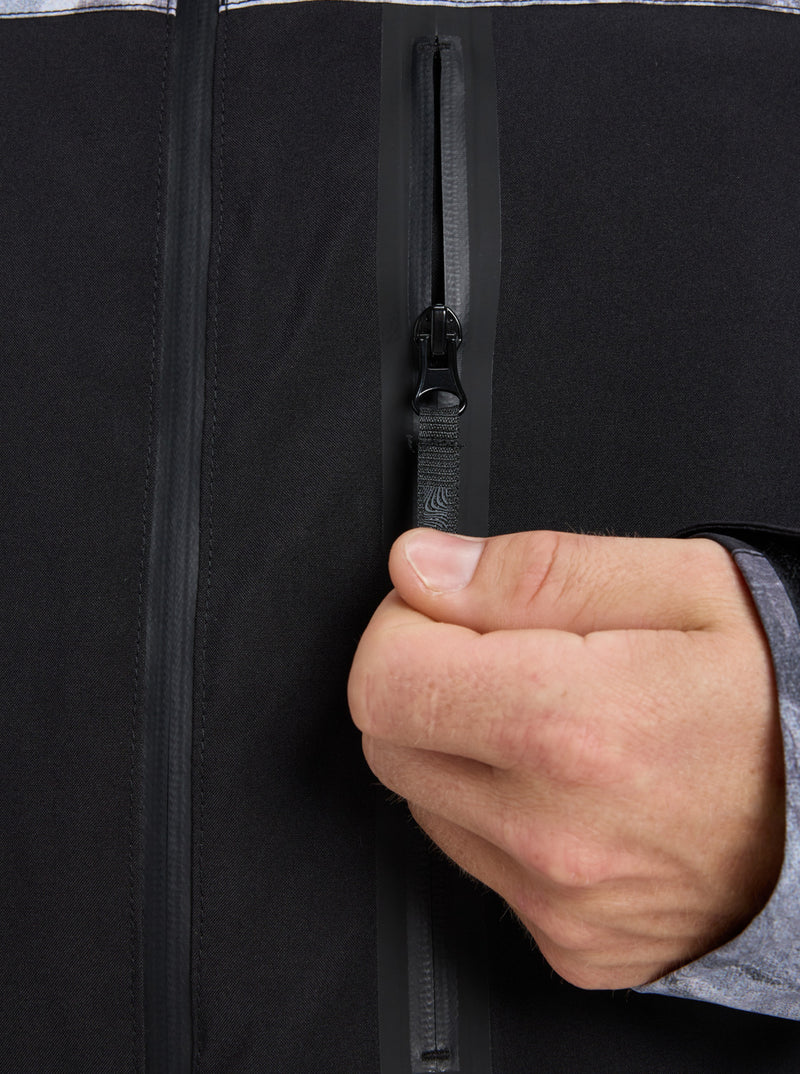 Load image into Gallery viewer, Quiksilver Men&#39;s Sycamore Printed Snow Jacket Thermostamp Grayscale EQYTJ03514-KVJ3
