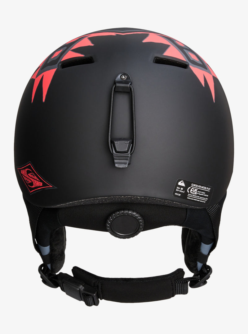 Load image into Gallery viewer, Quiksilver Men&#39;s Play Snow Helmet Black Swell Ovation EQYTL03081-SKQ0
