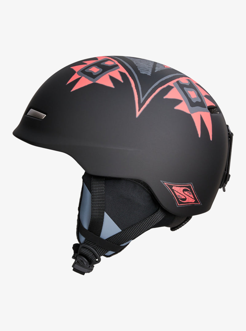 Load image into Gallery viewer, Quiksilver Men&#39;s Play Snow Helmet Black Swell Ovation EQYTL03081-SKQ0
