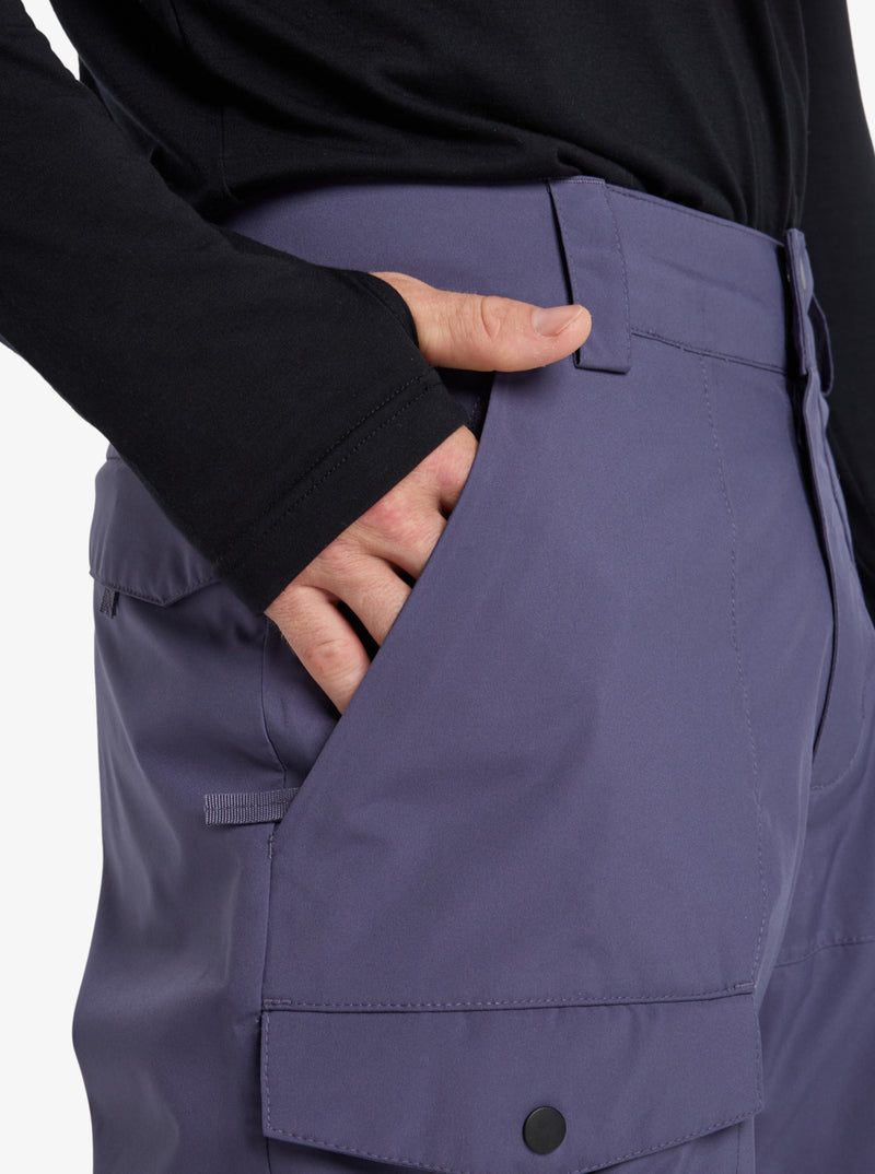 Load image into Gallery viewer, Quiksilver Men&#39;s Utility Pt Snow Pants Graystone EQYTP03235-KRB0
