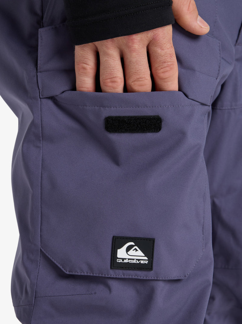 Load image into Gallery viewer, Quiksilver Men&#39;s Utility Pt Snow Pants Graystone EQYTP03235-KRB0
