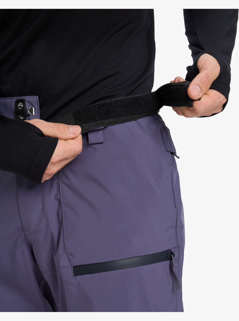 Load image into Gallery viewer, Quiksilver Men&#39;s Utility Pt Snow Pants Graystone EQYTP03235-KRB0
