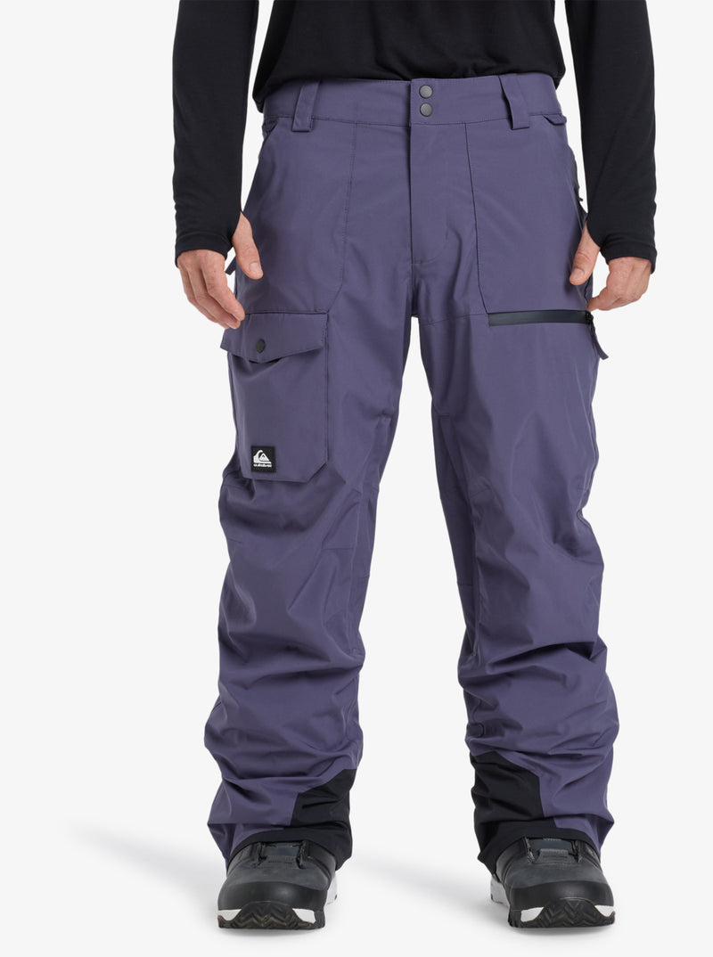 Load image into Gallery viewer, Quiksilver Men&#39;s Utility Pt Snow Pants Graystone EQYTP03235-KRB0

