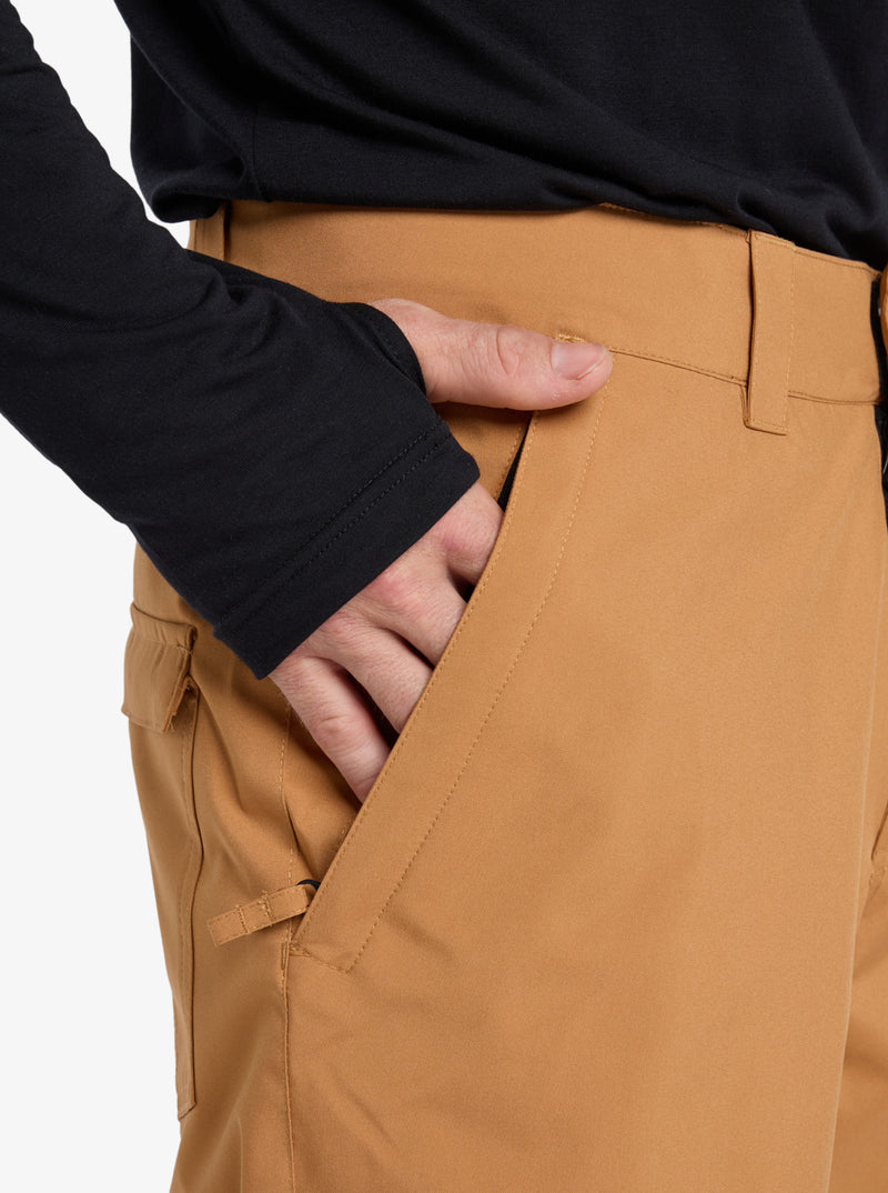 Load image into Gallery viewer, Quiksilver Men&#39;s Estate Snow Pants Almond EQYTP03237-CMD0
