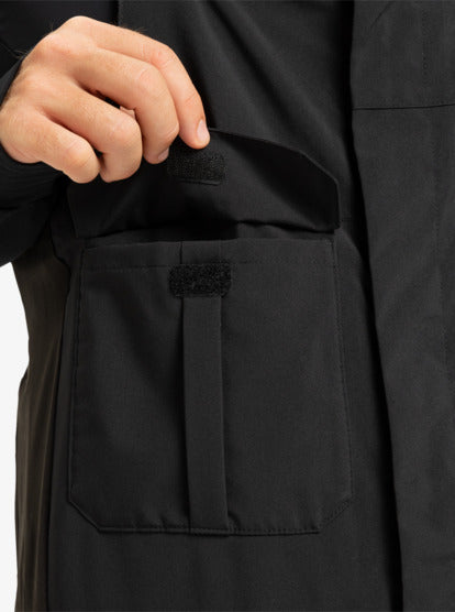 Load image into Gallery viewer, Quiksilver Men's Paramo Stretch 20K Snow Bib True Black EQYTP03244-KVJ0
