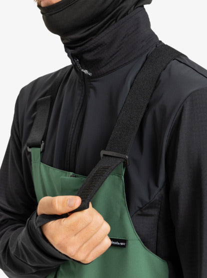 Quiksilver Men's Paramo Stretch 20K Snow Bib Trekking Green EQYTP03244-TKR