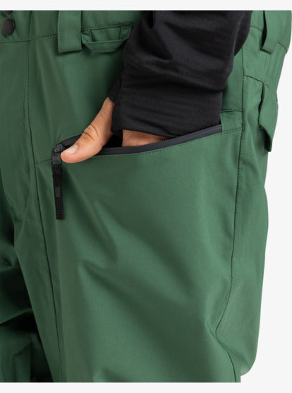 Load image into Gallery viewer, Quiksilver Men's Paramo Stretch 20K Snow Bib Trekking Green EQYTP03244-TKR
