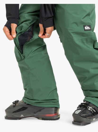 Quiksilver Men's Paramo Stretch 20K Snow Bib Trekking Green EQYTP03244-TKR