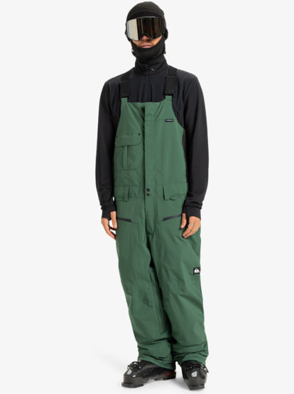 Quiksilver Men's Paramo Stretch 20K Snow Bib Trekking Green EQYTP03244-TKR