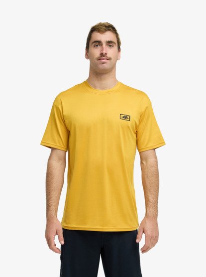 Load image into Gallery viewer, Quiksilver Men's Nomad Surf Short Sleeve Lycra T-Shirt Mineral Yellow EQYWR03477-YKM0
